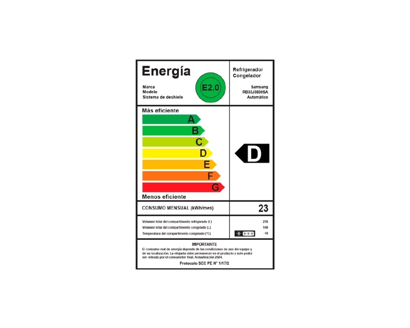REFRIGERADOR SAMSUNG BOTTOM FREEZER NO FROST 311L - 6