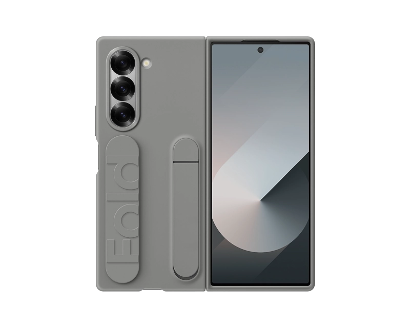 FUNDA DE SILICONA PARA GALAXY S21 FE GRIS - CAJA RECICLADA - 1