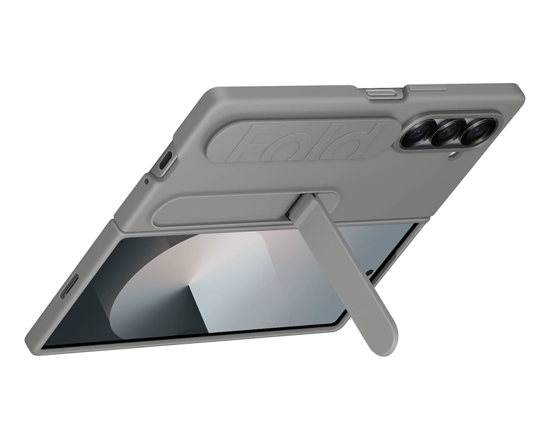 FUNDA DE SILICONA PARA GALAXY S21 FE GRIS - CAJA RECICLADA - 5