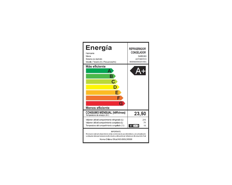 SAMSUNG REFRI 290 LTRS RB30N4020S8/ZS - CAJA RECICLADA - 11