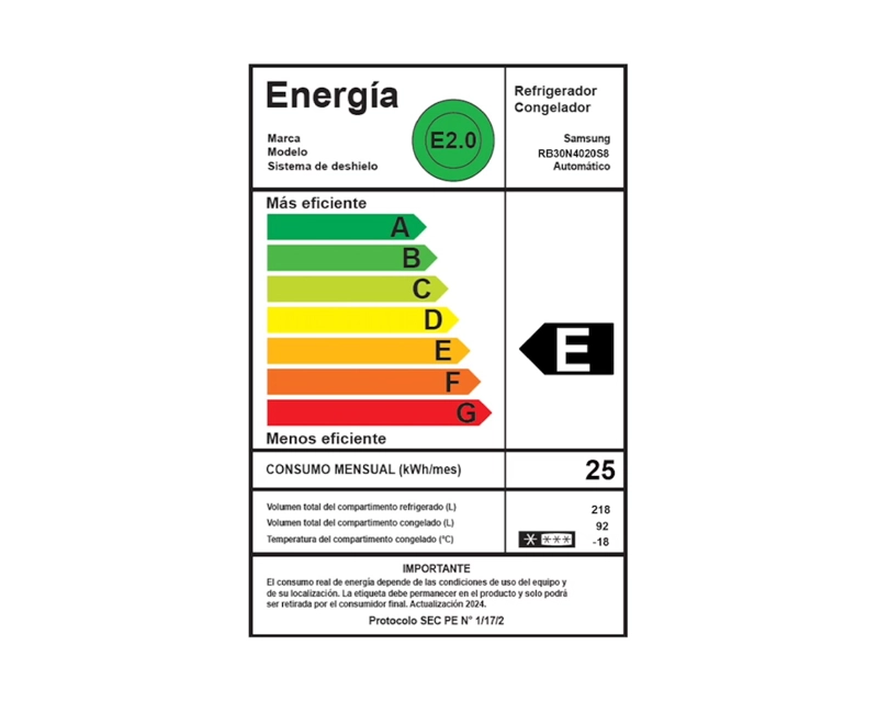 SAMSUNG REFRI 290 LTRS RB30N4020S8/ZS - CAJA RECICLADA - 8