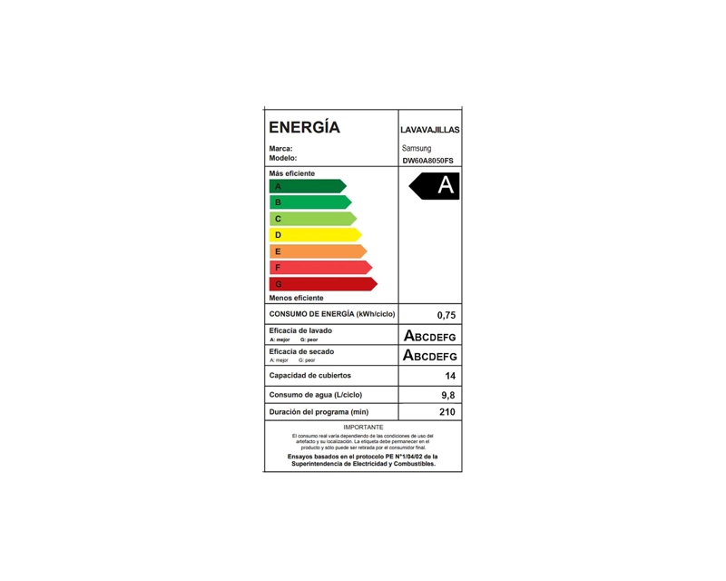 LAVAVAJILLAS SAMSUNG 14 CUBIERTOS SMART THINGS GRIS - 7