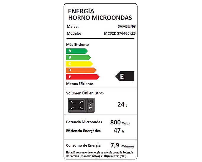 HORNO MICROONDAS SAMSUNG SMART 32 LTS AIR FRY - 9