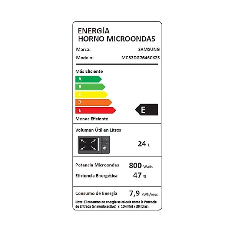 HORNO MICROONDAS SAMSUNG SMART 32 LTS AIR FRY - 7