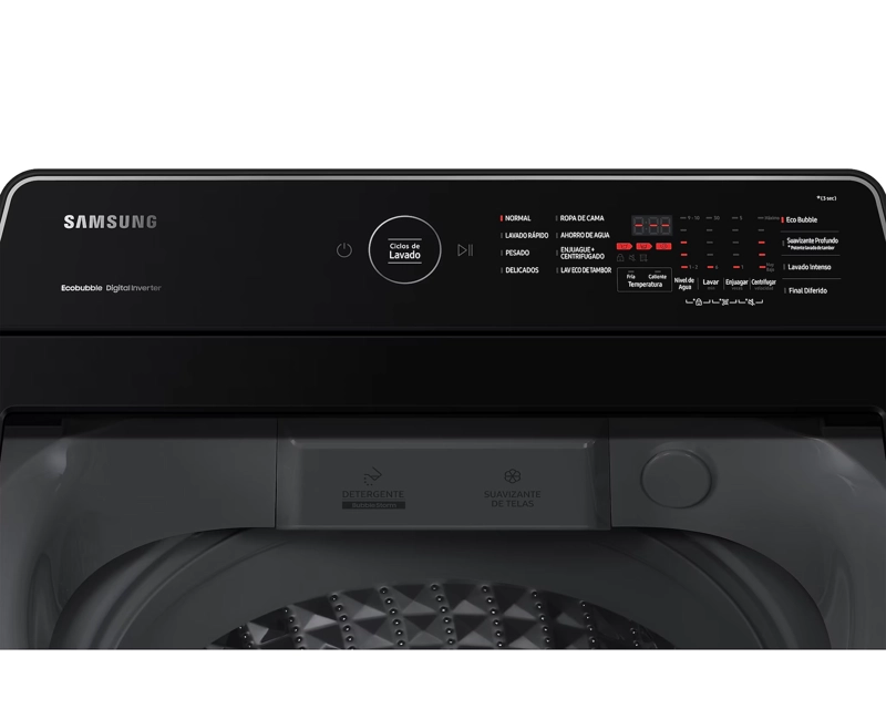LAVADORA AUTOMATICA SAMSUNG 15 KG WA15CG5441BWZS - CAJA RECICLADA - 6