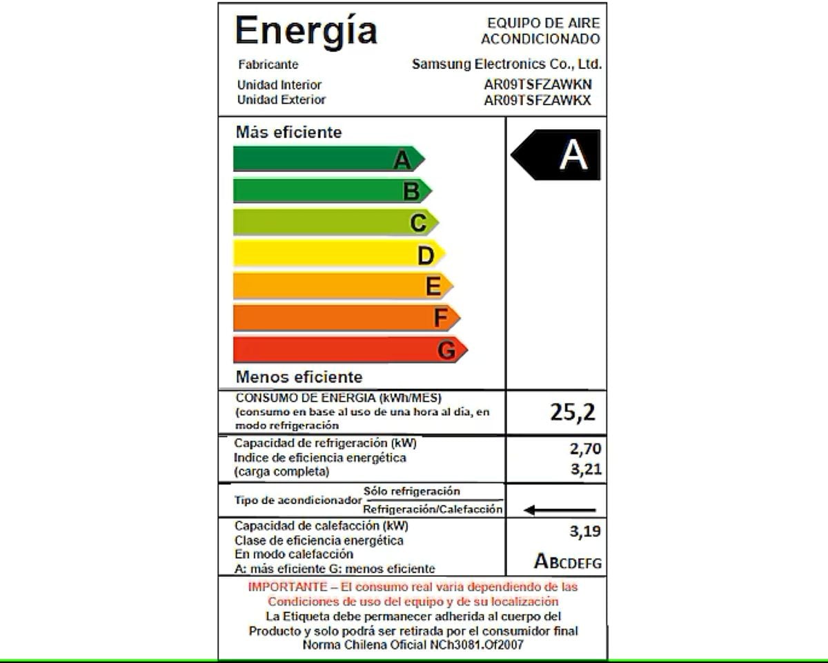 AIRE ACONDICIONADO SAMSUNG AR12BSH 12.000 BTU - 3
