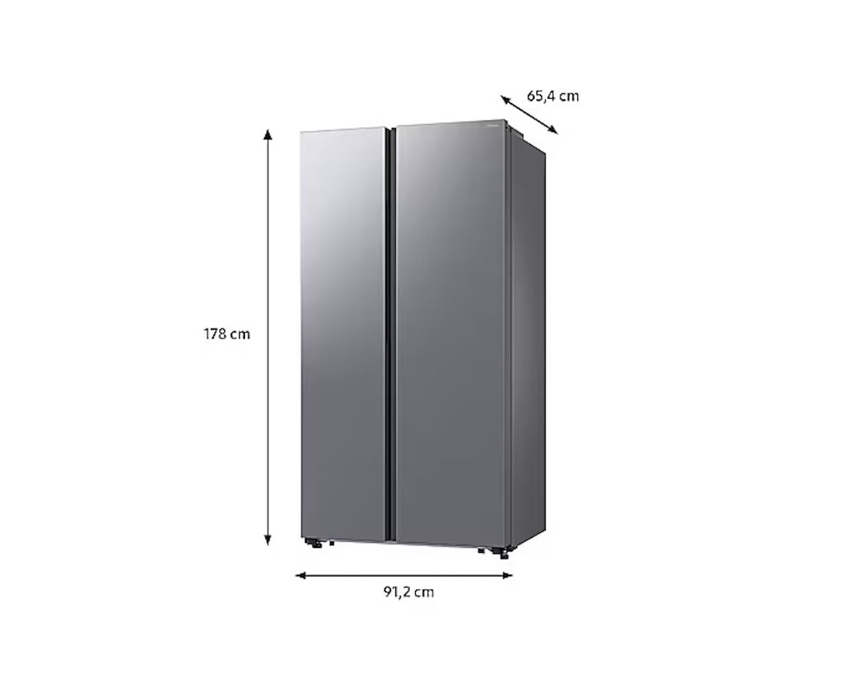 REFRIGERADOR SIDE BY SIDE 564L GRIS PLATEADO MATE - 4