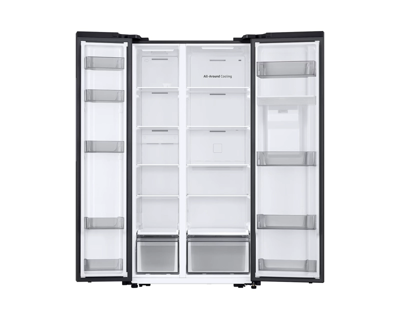REFRIGERADOR SIDE BY SIDE CON DISPENSADOR 560L NEGRO - CAJA RECICLADA - 5