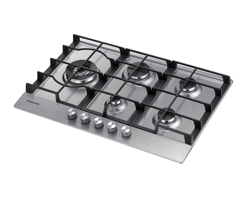 ENCIMERA A GAS SAMSUNG 5 QUEMADORES SILVER - 2