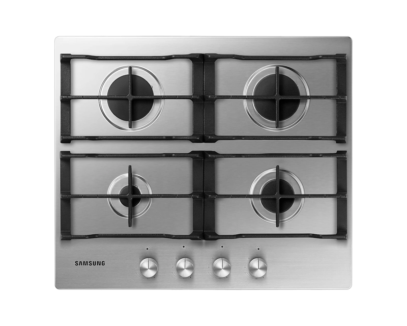 ENCIMERA A GAS SAMSUNG 4 QUEMADORES SILVER - 1