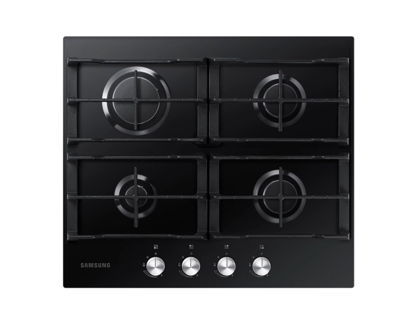 ENCIMERA A GAS SAMSUNG 4 QUEMADORES NEGRA - 1