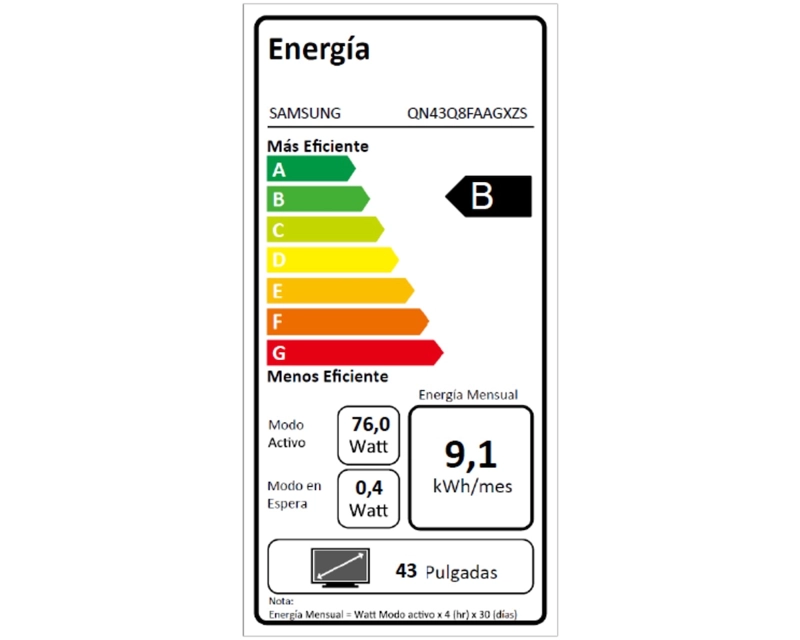 SMART TV SAMSUNG 43” QLED 4K Q8F - 6