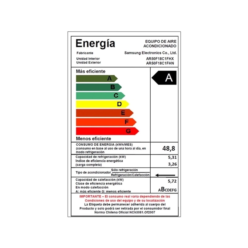 AIRE ACONDICIONADO SPLIT SAMSUNG 18.000 BTU - 6
