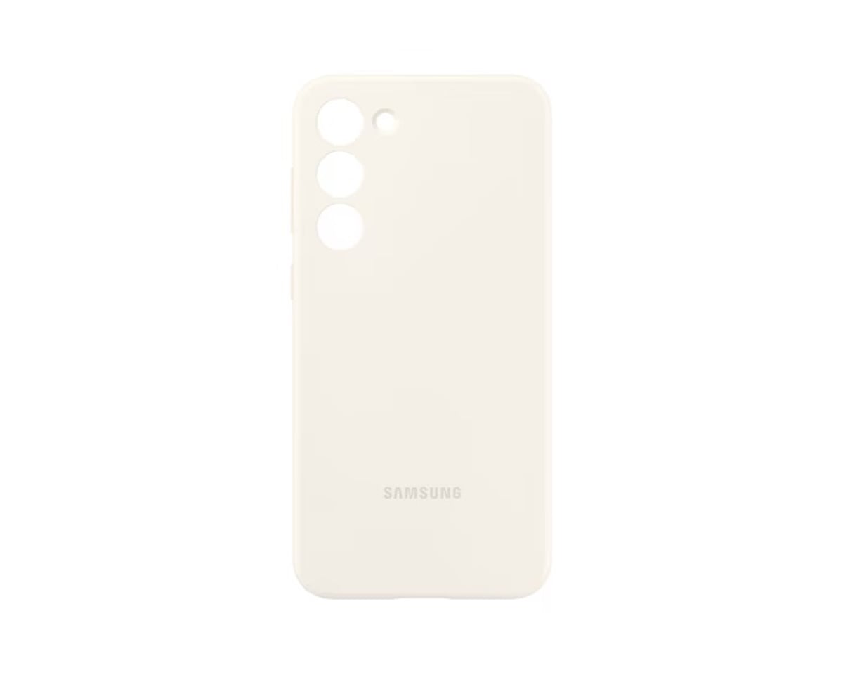 FUNDA SAMSUNG DE SILICONA PARA GALAXY S23+ BLANCOS - 1