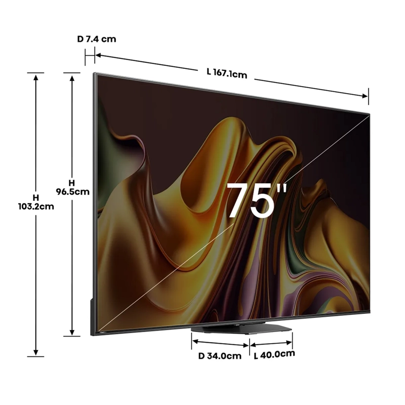 TELEVISOR HISENSE 75U8N 75' MINI-LED PRO ULED 4K GOOGLE TV - 2