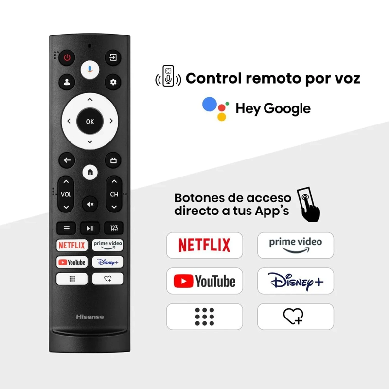 TELEVISOR HISENSE 75U8N 75' MINI-LED PRO ULED 4K GOOGLE TV - 6