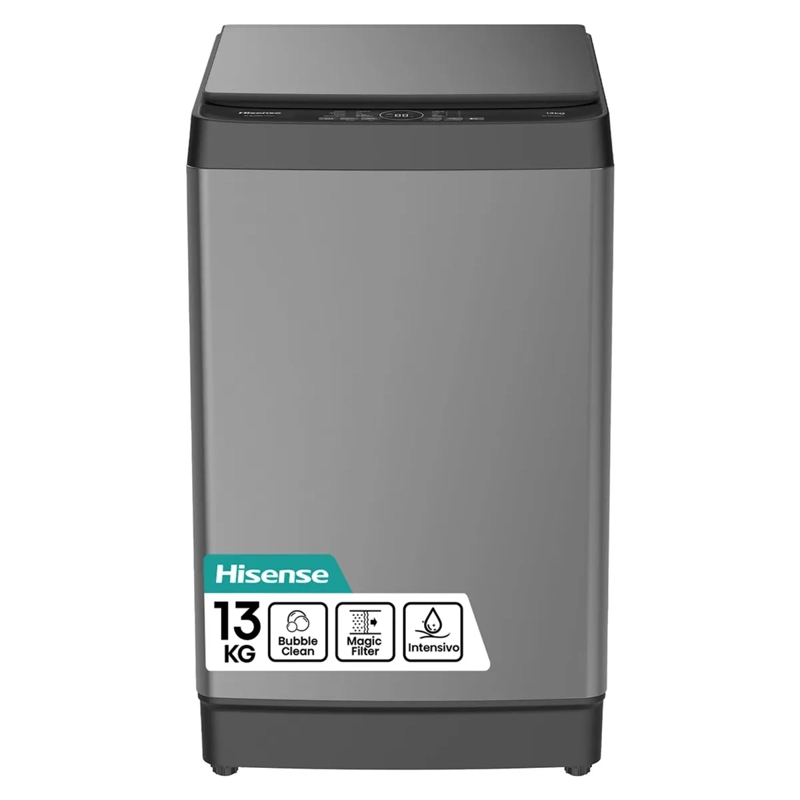 LAVADORA HISENSE WT3K1323UT 13 KG GRIS CARGA SUPERIOR - CAJA RECICLADA - 1