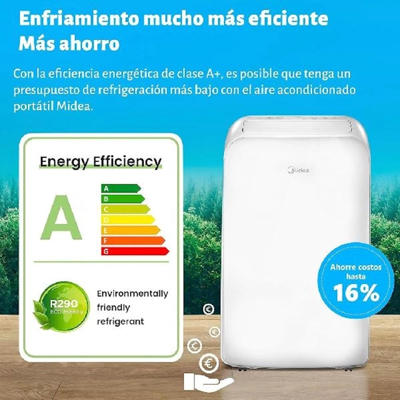 AIRE ACONDICIONADO PORTATIL MIDEA MPPD-12KHRN1W 12.000 BTU - 5