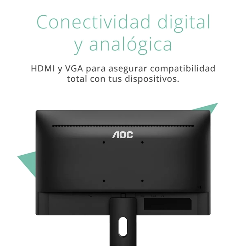 MONITOR AOC 20E1H 19.5' HD+ HDMI VGA 5MS - 4