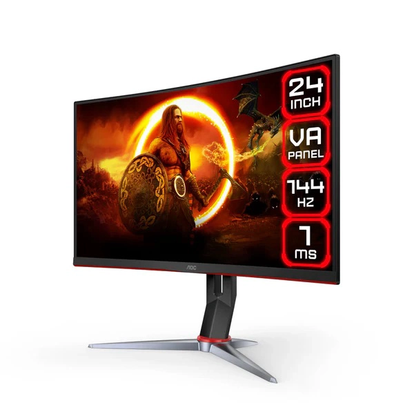 MONITOR GAMER AOC C24G2 24' CURVO 165HZ 1MS FREESYNC PREMIUM - 2