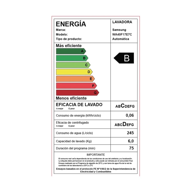 LAVADORA SAMSUNG WA40F17E7CZS 17 KG CARGA SUPERIOR ECOBUBBLE - 10