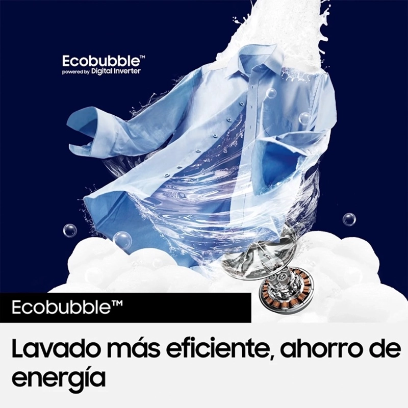 LAVADORA SAMSUNG WA40F17E7CZS 17 KG CARGA SUPERIOR ECOBUBBLE - 5