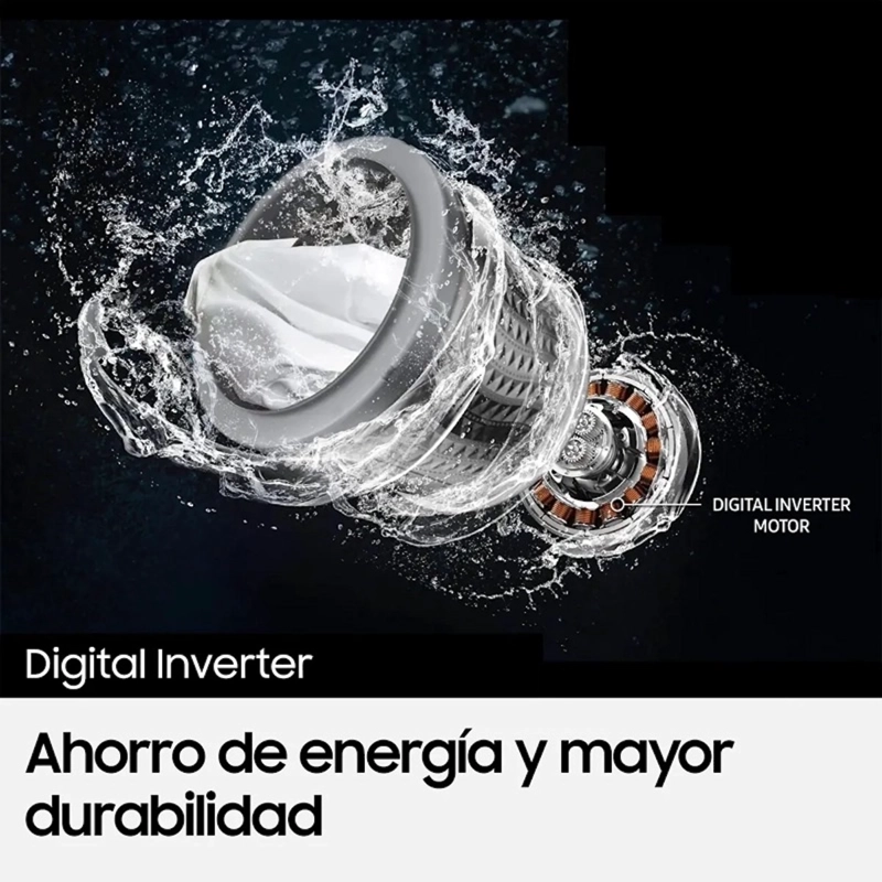 LAVADORA SAMSUNG WA40F17E7CZS 17 KG CARGA SUPERIOR ECOBUBBLE - 6