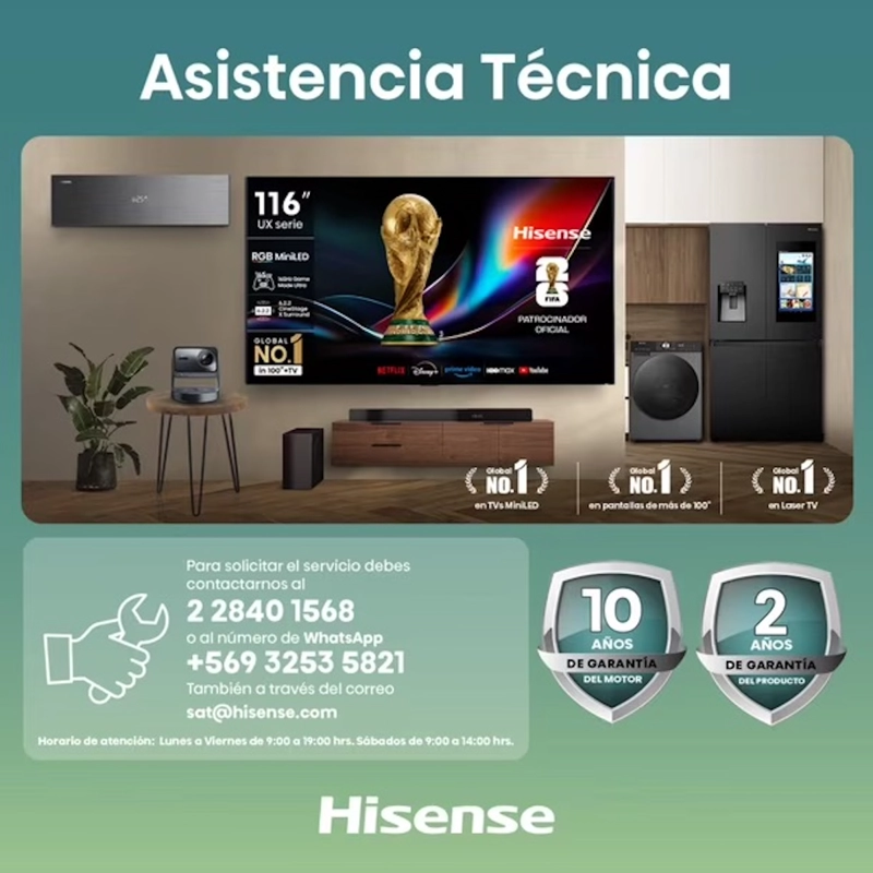 SECADORA HISENSE 10 KG VENTILACION FRONTAL - 5