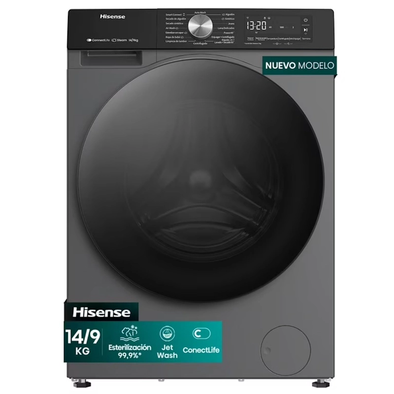 LAVADORA SECADORA HISENSE 14/9 KG FRONTAL - 1