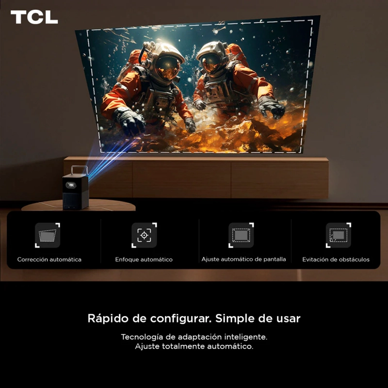 PROYECTOR SMART TCL A1 GOOGLE TV P3801S-3ALCCL11 FULL HD - 3
