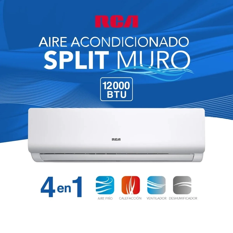 AIRE ACONDICIONADO SPLIT RCA RCA-12SP 12.000 BTU FRIO CALOR - 2