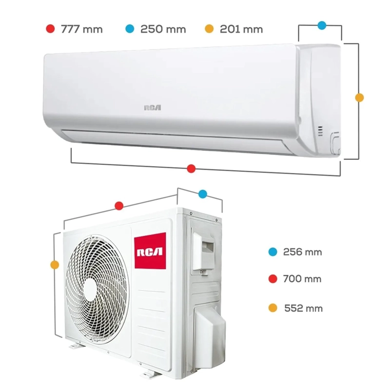 AIRE ACONDICIONADO SPLIT RCA RCA-12SP 12.000 BTU FRIO CALOR - 3