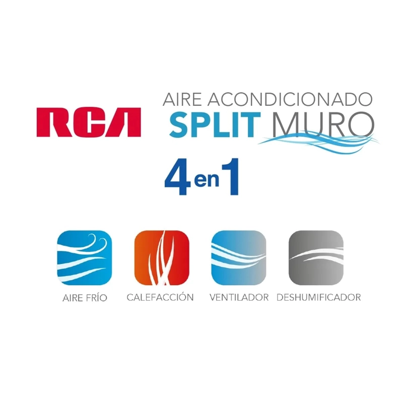 AIRE ACONDICIONADO SPLIT RCA RCA-12SP 12.000 BTU FRIO CALOR - 4