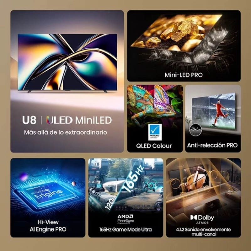 TELEVISOR HISENSE 100' MINI LED 4K 165HZ - 2