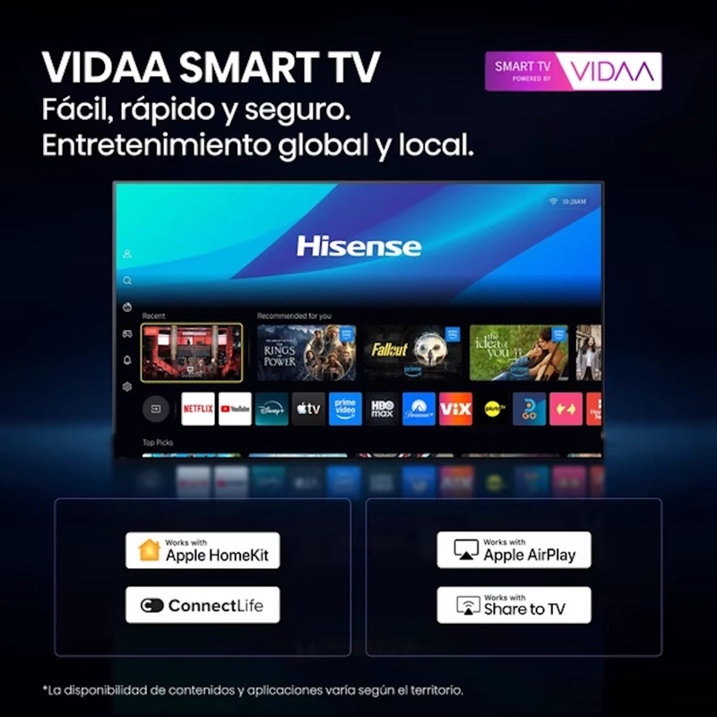 TELEVISOR HISENSE 50QD5SV 50' QLED 4K - 4