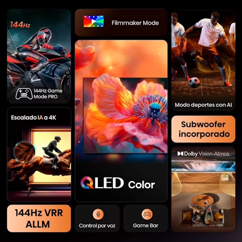 TELEVISOR HISENSE 98Q6QG 98' QLED 4K 144HZ - 2