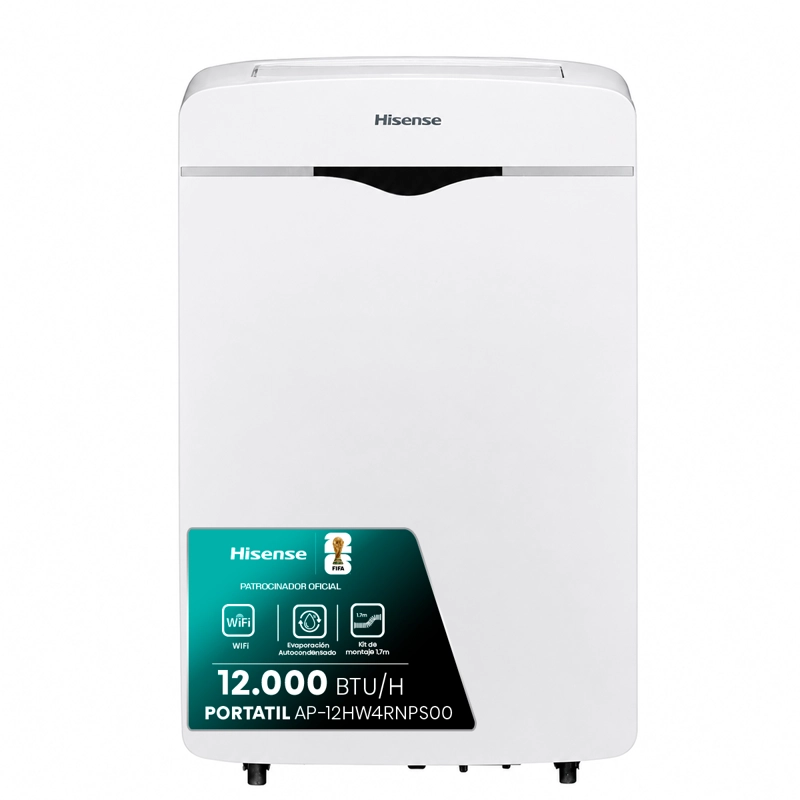 AIRE ACONDICIONADO PORTATIL HISENSE 12HW4RNPS01-B FRIO CALOR - 1