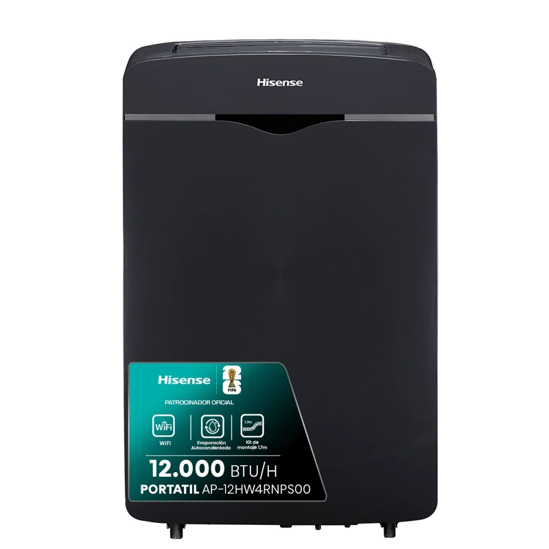 AIRE ACONDICIONADO PORTATIL HISENSE 12HW4RNPS01-N 12.000 BTU - 1