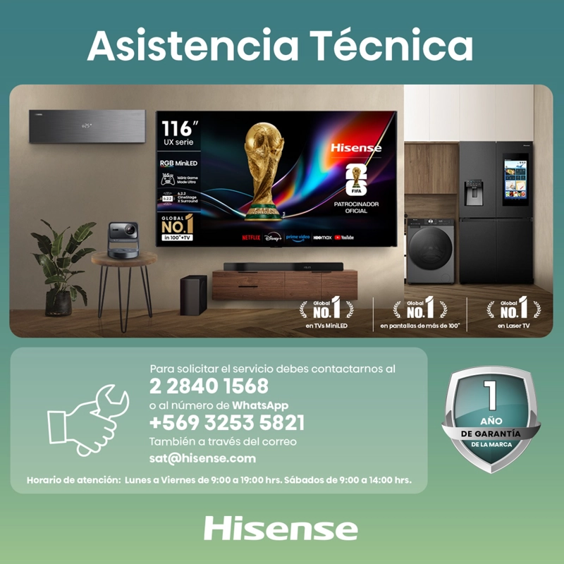 AIRE ACONDICIONADO PORTATIL HISENSE 12HW4RNPS01-N 12.000 BTU - 7