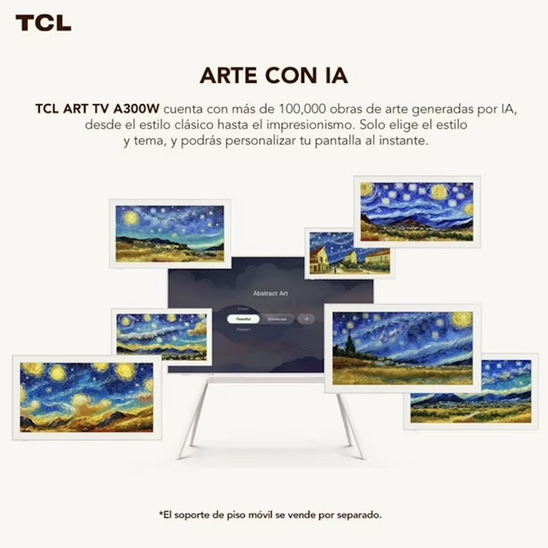 SMART TV TCL 85A300W 85' QLED ART TV 4K ULTRA HD - 4