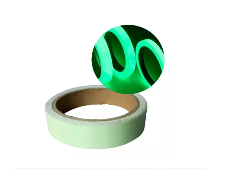 CINTA ADHESIVA LUMINOSA FLUORESCENTE BRILLA EN LA OSCURIDAD 3C X 3M - 1