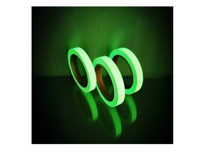 CINTA ADHESIVA LUMINOSA FLUORESCENTE BRILLA EN LA OSCURIDAD 3C X 3M - 2