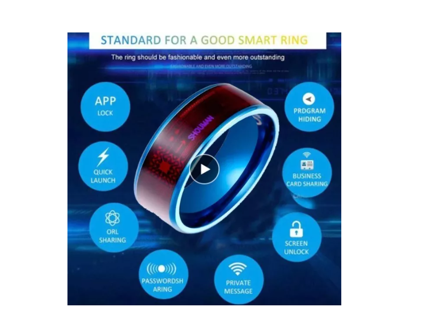 ANILLO INTELIGENTE NFC MULTIFUNCIONAL DE ACERO INOXIDABLE - 2