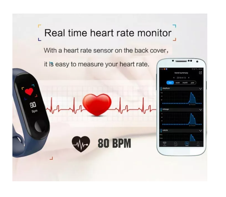 SMARTBAND SMART PULSERA INTELIGENTE DEPORTIVA CON CONTROL DE RITMO CARDÍACO - 7