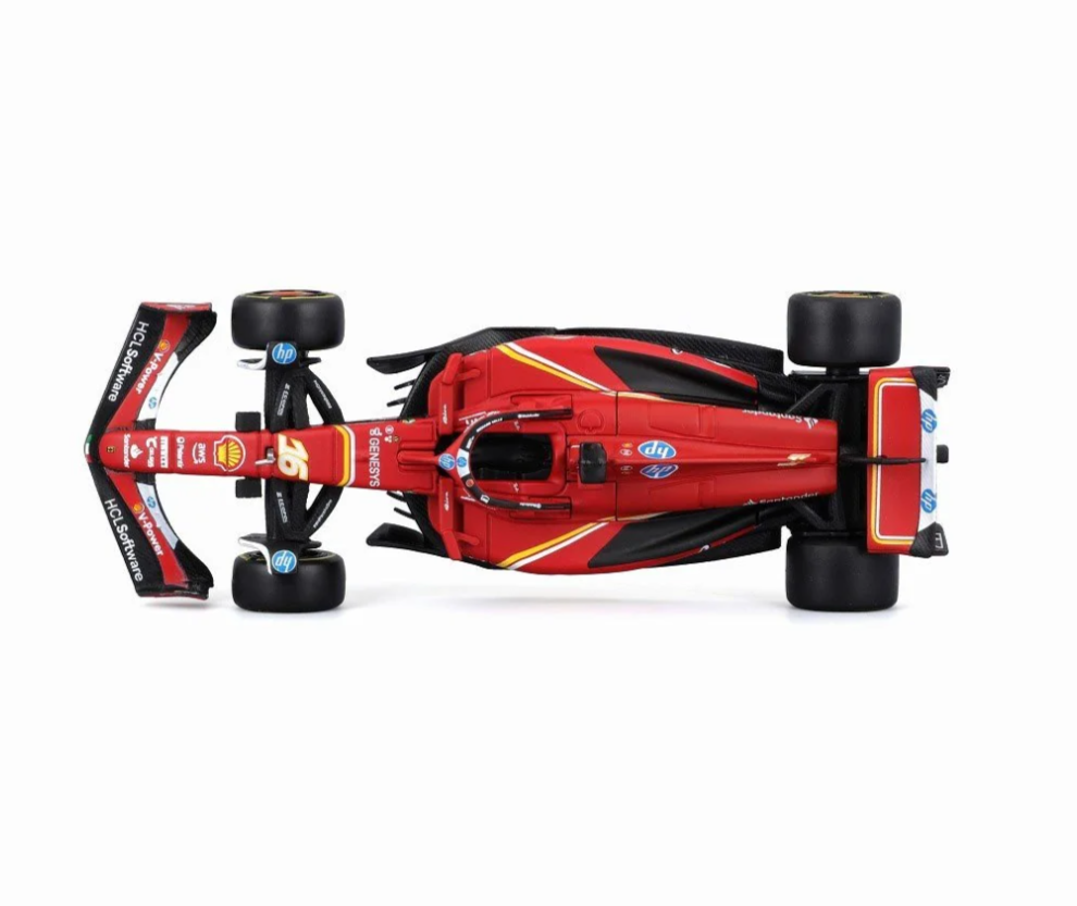 AUTO BBURAGO F1 FERRARI SF-24 2024 #16 LECLERC ESCALA 1:43 - 8