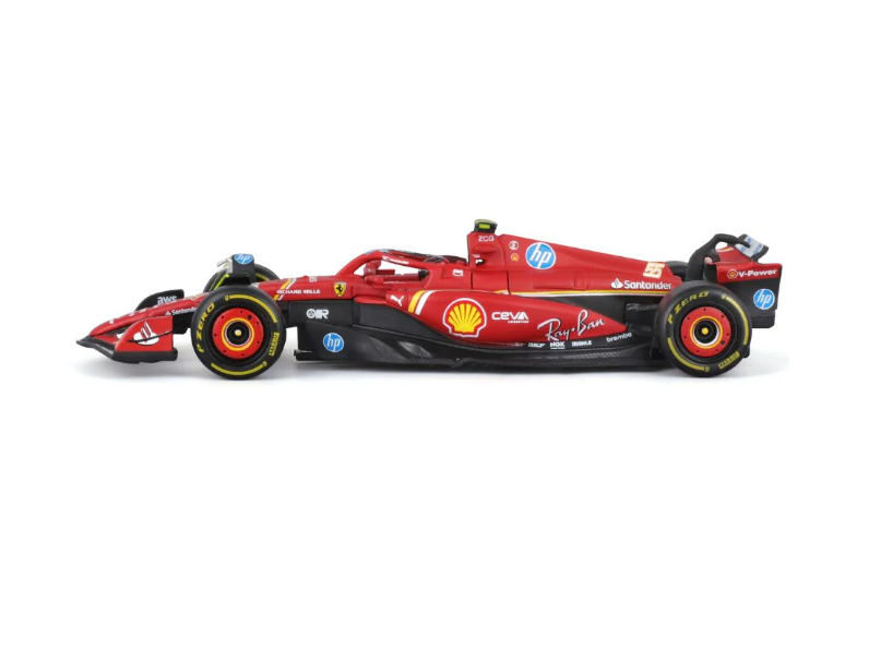 AUTO BBURAGO FERRARI SF-24 2024 #55 SAINZ ESCALA 1:43 LUJO - 3