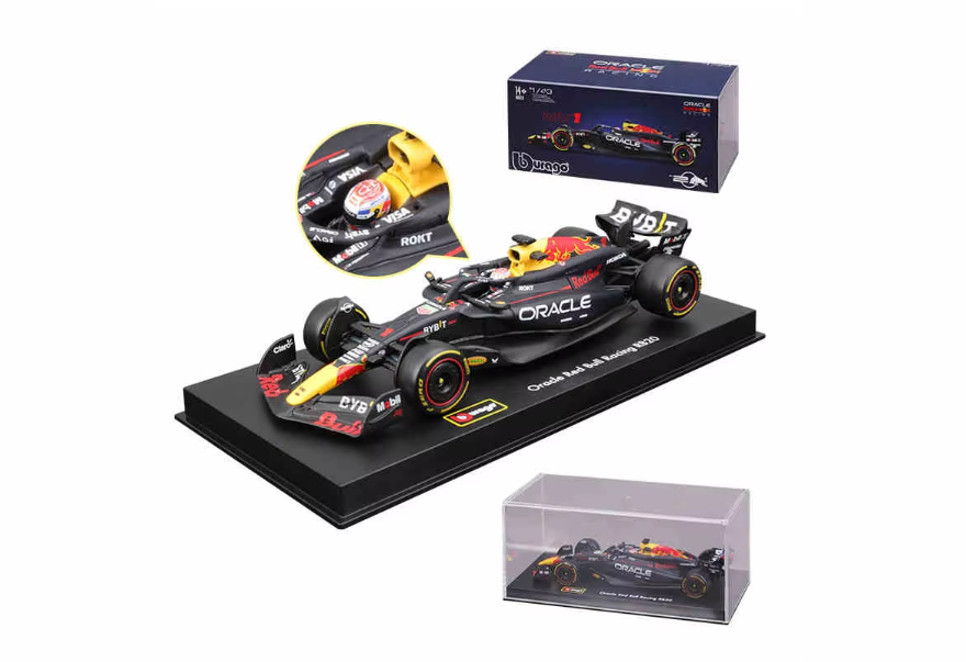 AUTO BBURAGO RED BULL RB20 VERSTAPPEN 2024 ESCALA 1/43 LUJO - 1