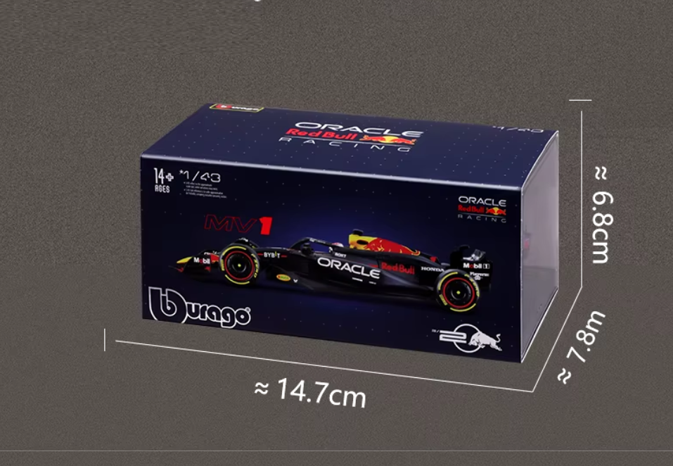 AUTO BBURAGO RED BULL RB20 VERSTAPPEN 2024 ESCALA 1/43 LUJO - 7