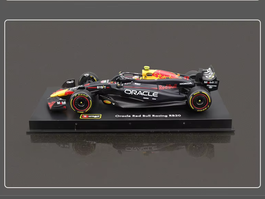RED BULL RB20 CHECO PEREZ 2024 ESCALA 1/43 BBURAGO DE LUJO - 3
