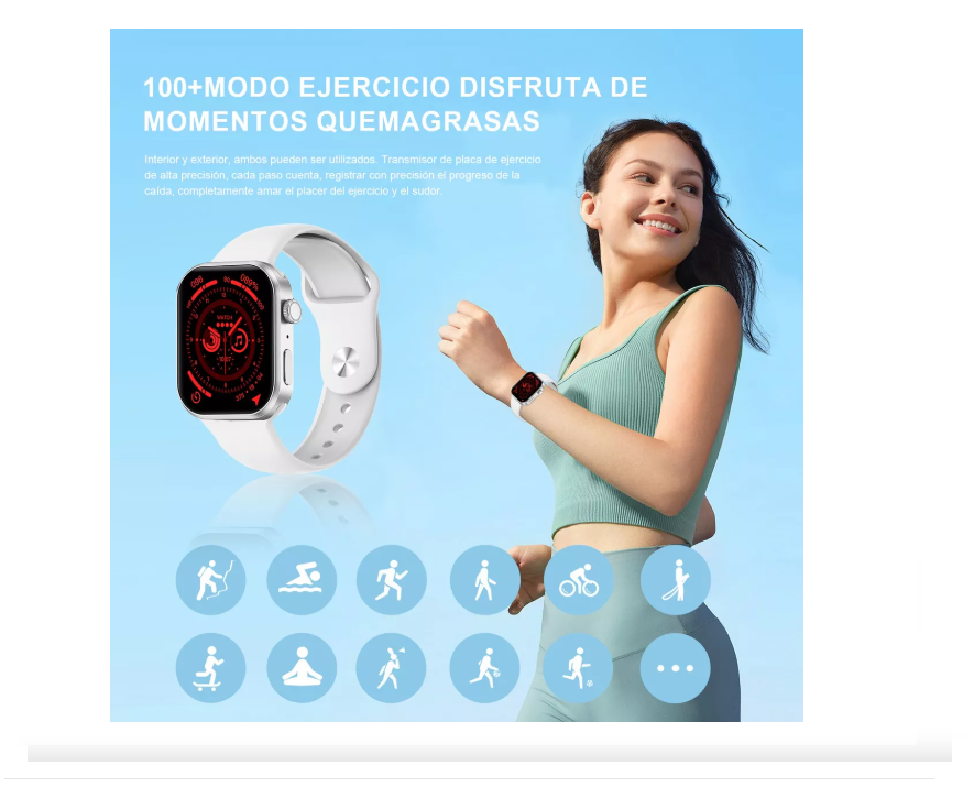 RELOJ INTELIGENTE SERIES 8 WATCH 8 SMARTWATCH HOMBRE Y MUJER - 4